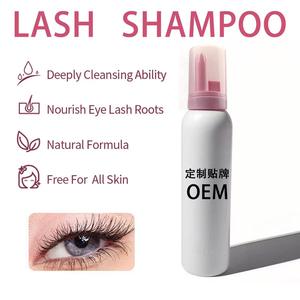 Shampoo pour cils fouetté 100 ml, sans larmes, végétalien, mousse dense, nettoyant pour extensions de cils - Product Image 6
