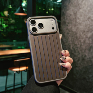 Étui de téléphone de luxe en alliage d'aluminium magnétique givré pour 17ProMax 16pro, design valise, protection intégrale antichoc, style urbain - Product Image 6
