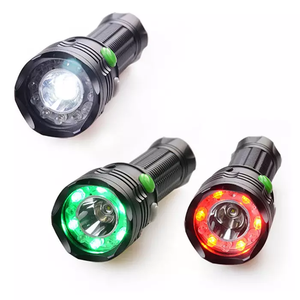 Brillante recargable 3 TriColor antorcha LED Flash luces rojo/<span class=keywords><strong>Verde</strong></span>/blanco <span class=keywords><strong>luz</strong></span> antorcha ferrocarril señal <span class=keywords><strong>luz</strong></span> <span class=keywords><strong>linterna</strong></span> para Camping - Product Image 3