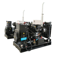 Offener Typ 25kVA 35kVA 45kVA 55kVA Wasserkühlung 3-Phasen 380V Baustellen-Dieselgenerator-Set mit Motor