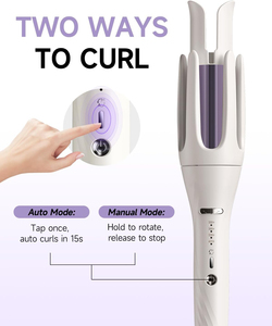 Rizador Eléctrico Portátil PTC LED 3 en 1 Intercambiable con Múltiples Estilos y Rotación, 3 Ajustes, Sin Enredos de Cabello, Para Uso Doméstico 2025 - Product Image 3