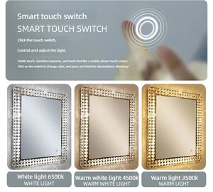 <span class=keywords><strong>Espejo</strong></span> de Maquillaje LED de Lujo <span class=keywords><strong>con</strong></span> Cristales, <span class=keywords><strong>Espejo</strong></span> de Vanidad <span class=keywords><strong>con</strong></span> Iluminación de Diamantes, <span class=keywords><strong>Espejo</strong></span> Cosmético Inteligente de Escritorio <span class=keywords><strong>Grande</strong></span> <span class=keywords><strong>con</strong></span> Pantalla Táctil para Salón de Belleza - Product Image 6