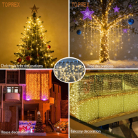 Guirlandes lumineuses LED TOPREX DECOR en forme de rideaux de glace pour Noël, extérieur, mariages, décors de fête, avec certifications CE et RoHS