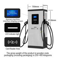 Estación de Carga Comercial para Vehículos Eléctricos OLINK de 160KW, 180KW, 240KW, 320KW con Doble Conector, Sistema de Precio por Unidad, Cargador de CC Impermeable IP54