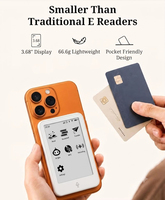 Liseur électronique portable Xuezhiyou AI BOOK S3 Mini E Ink 3,68 pouces, RTOS, OEM pas cher en stock, personnalisable, Type-C, directement de l'usine