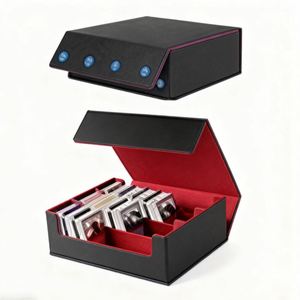 Boîte de rangement portable, durable et écologique pour cartes à collectionner, capacité 1800+, en cuir PU, pour cartes Commander. - Product Image 3