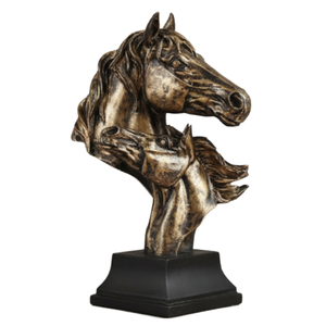 Busto de Caballo Rey Estilo Art Déco Moderno, Hecho en India, Ideal para Bodas, Cumpleaños o Diwali - Product Image 1