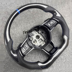 Pour Volkswagen <span class=keywords><strong>Golf</strong></span> 4 7.5 GTI MK7 GTS GTD <span class=keywords><strong>GTE</strong></span> Passat CC Voiture Sportive, Housse de Volant Polo à Trois Branches en Fibre de Carbone Améliorée - Product Image 2