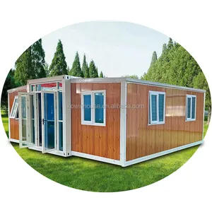 Factory Customized Prefab 20ft 40ft Expandable Folding Container House 2 Bedrooms Bed Prefabricated Foldable Container Home