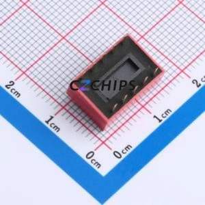 DS-5-R-T DIP Switch Through hole Component (THT),P=2.54mm Switch Flat Toggle, Raised Type Single Pole Single Throw 5 2.54mm - Product Image 2