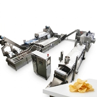 Industriële productielijn voor aardappelchips met ketelkooktechnologie voor premium dikke, knapperige snacks
