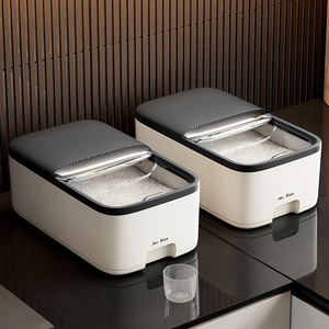 Mr. Rice Rice Storage <b>Box</b> 9L 10L Stainless Steel Lid Insect Proof Moisture Proof Kitchen Container - Product Image 2