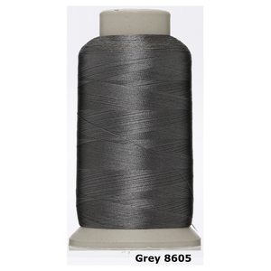 Hilo para Máquina de Bordar Yi-flash, 3600 Yardas, 108D, 2 Capas, Poliéster en Conos, Benang Sulam Gris 8605B, Alta Tenacidad, Gasificado - Product Image 1