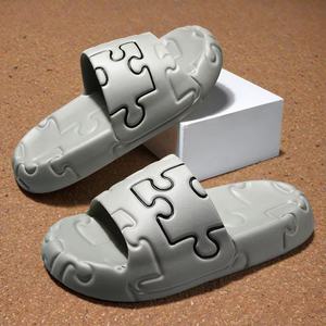 Scivoli da uomo con plateau morbidi da uomo scarpe Casual da bambino sandali leggeri con Logo personalizzato scivoli da bagno antiscivolo - Product Image 2