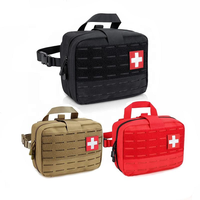 Pochette de premiers secours tactique personnalisée pour traumatismes, sac d'urgence pour randonnée et activités de plein air, en polyester avec fermeture éclair