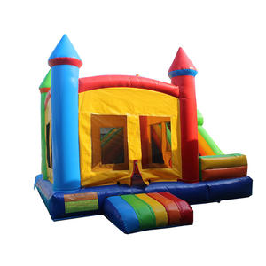 Château gonflable durable en PVC coloré avec toboggan pour enfants, idéal pour l'intérieur et les fêtes en extérieur - Product Image 5