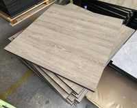 Plateau de table à manger moderne en stratifié compact HPL 12 mm carré, imperméable, pour la maison et l'hôtellerie