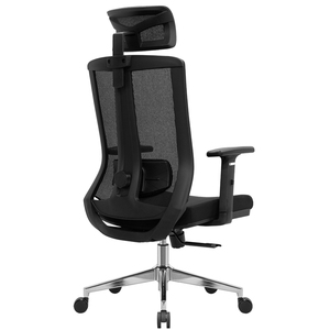 Livraison gratuite, chaises ergonomiques, fauteuils de bureau avec base chromée, structure en fer, design moderne - Product Image 4
