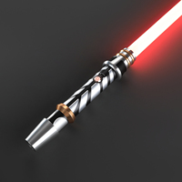 Ensemble cadeau sabre laser de Noël avec base lumineuse RVB, jouet sabre laser durable pour les fêtes de fin d'année et les enfants, cadeau de Noël et débutants en cosplay