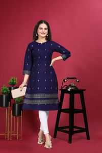 ชุดเดรสลำลองสำหรับผู้หญิงพิมพ์ลายด้วยฟอยล์ชุดเดรสสำหรับใส่ในออฟฟิศทุกวัน - Product Image 3