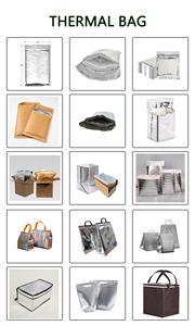 <span class=keywords><strong>Sac</strong></span> isotherme en aluminium et EPE avec soufflet latéral en plastique pour livraison de nourriture en boîte - Product Image 6
