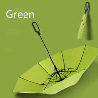 Parapluie d'affaires moderne à boucle, semi-automatique, pliable en deux, 8 baleines en alliage de haute qualité, en tissu pongé 210T, modèle tendance, vente chaude