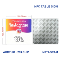Carte de membre autocollante en acrylique imprimée NFC RFID avec code QR, étanche, mini-étiquette, carte de visite, affichage des commentaires clients, hôtel