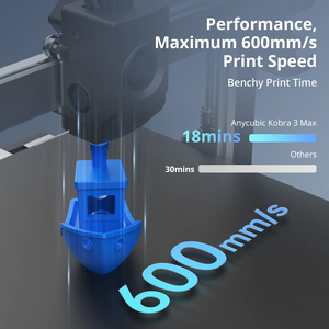Imprimante 3D FDM Kobra 3, vitesse d'impression maximale jusqu'à 600 mm/s, volume d'impression massif 500*420*420 mm, contrôle intelligent par application, imprimantes 3D - Product Image 3