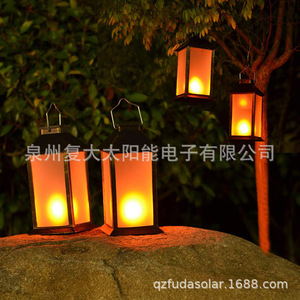 Lanterne solaire à LED avec effet de flamme, décoration de jardin suspendue, garantie de 2 ans - Product Image 3