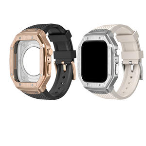 Boorui Silicona Todo en uno para <span class=keywords><strong>Apple</strong></span> Watch Band Banda de reloj de gama alta para <span class=keywords><strong>Apple</strong></span> Watch Band para 39 40 42 44 45 49mm - Product Image 1