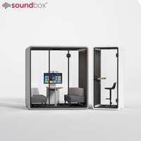 Cabine téléphonique insonorisée pour bureau privé, espace de travail individuel, système d'air frais Turbo, cabine insonorisée pour bureau