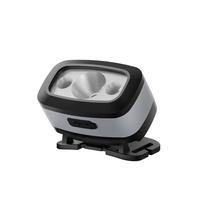 Lampe frontale multifonctionnelle portable rechargeable 5W LED en ABS pour camping en extérieur et pêche nocturne, double mode avec interrupteur indépendant