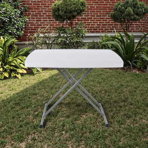 Mesa Plegable Cuadrada Pequeña, Ligera y Resistente, con Marco Metálico, Altura Ajustable, Diseño Moderno para Exteriores, Venta al Por Mayor - Product Image 2