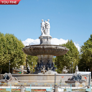 Grande fontaine de jardin <span class=keywords><strong>en</strong></span> marbre d'<span class=keywords><strong>Aix</strong></span>-<span class=keywords><strong>en</strong></span>-<span class=keywords><strong>Provence</strong></span>, fontaine de la Rotonde - Product Image 2