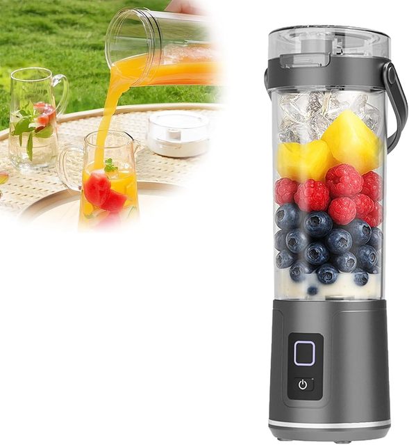 OEM Upgrade 600ml Portable High-Speed USB Rechargeable Electric Juicer 2-in-1 Multifunctional Blender Waterproof for Car Outdoor