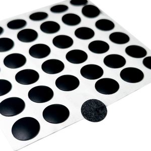 Almohadillas Antideslizantes de Silicona Industriales Adhesivas Redondas Negras y Blancas Cortadas con Láser a Medida, Junta de Silicona para Electrodomésticos - Product Image 1