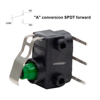 Interrupteur à bascule ZING EAR, bouton poussoir momentané, micro-interrupteur de limite, AC 0.1A 125V 250V, 3 broches, IP67, étanche