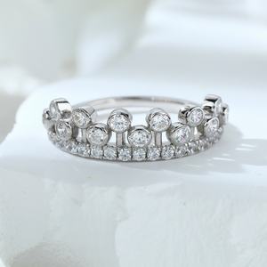 Anillos de Compromiso y Matrimonio de Plata de Ley 925 Maciza de Lujo, Chapados en Rodio, Certificados por CMA, para Mujer, para Aniversario o Fiesta - Product Image 6