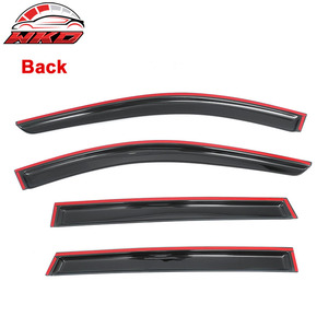 เหมาะสำหรับอินฟินิตี้ QX60 14-21 และสำหรับ JX35 2013 4 ชิ้น แผ่นบังแดดหน้าต่างอะคริลิคสีรมควันกันฝน - Product Image 5