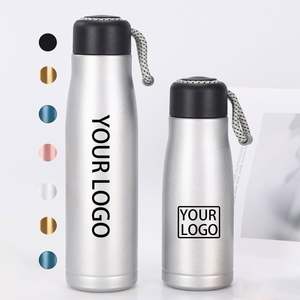 Botella de Agua Deportiva de Acero Inoxidable de Doble Pared con Aislamiento al Vacío, Personalizada con Logotipo, para Gimnasio, Regalos Empresariales, con Cuerda - Product Image 1