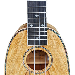Ukelele de 21 Pulgadas al por Mayor, Cuerpo de Arce Rizado, Marca Aiersi de Alta Calidad, Logotipo Personalizado, Instrumentos Musicales Soprano Pineapple - Product Image 2