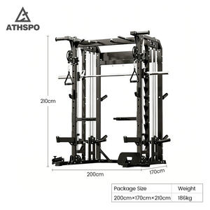 Ensemble d'équipements d'entraînement multifonctionnels intégrés pour la musculation à domicile, machine Smith, <span class=keywords><strong>prix</strong></span> bas, nouvelle fabrication - Product Image 5