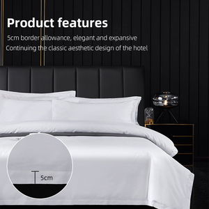 Set di biancheria da letto per hotel, guesthouse e homestay, in cotone satinato 60S, con <span class=keywords><strong>copripiumino</strong></span>, lenzuolo e federe - Product Image 4