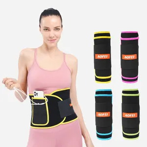 wholesale black support weight loss shaper belly sauna sweat bands waist trimmers sweat belt