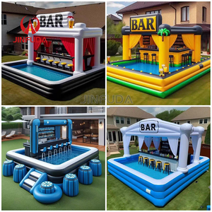 Bar <span class=keywords><strong>Tiki</strong></span> Inflable Personalizado para Exteriores, Carpa Inflable para Bar de Playa o Piscina en Venta - Product Image 6