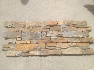 Design moderne Pierre naturelle Rouille Quartz Côté 15.2x61 Résistance à l'érosion antiacide pour décoration d'hôtel Finition de surface fendue - Product Image 4