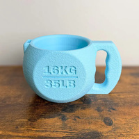 Nouvelle tasse en forme de kettlebell, tasse à eau créative pour la salle de sport, tasse à café originale, tasse à boire en résine multicolores pour la maison, cadeau pour les entraînements