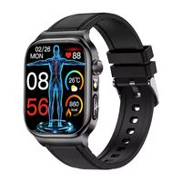 ERON ECG TK18 AMOLED Smartwatch 2,04 Zoll BT-Anruf Gesundheits-Tracker für Männer und Frauen 650mAh Akku Wasserdichte Sport-Smartwatch mit Taschenlampe