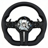 Volant en cuir noir complet pour BMW M2 M5 M6 F02 F13 F16 F30 F33 F83 X5 E70 E92