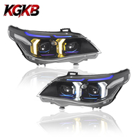 Ensemble de phares LED KGKB pour BMW Série 5 E60 520i 525i 530i 2003-2010 Boomerang Double Couleur DRL Démarrage Dynamique Plug and Play